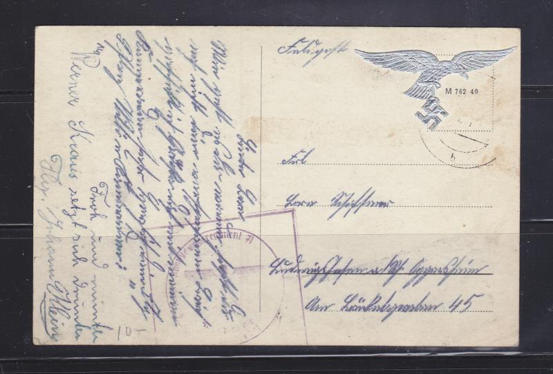 German Nazi Postal Card