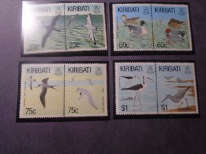 Kiribati  #  600a / 602a / 604a / 606a  MNH  Birds