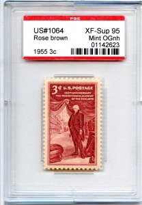 US SCOTT #1064 MINT-XF-SUP-OG-NH GRADED 95 PSE ENCAPSULATED SMQ $35 (8/14/24 GP)