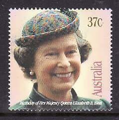 Australia-Sc#1079- id12-unused NH set-QEII-62nd Birthday-1988-