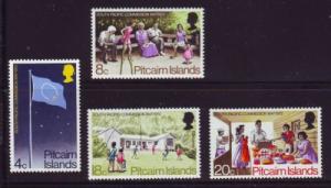 Pitcairn Islands Sc 123-6 1972 Commission mint stamps NH