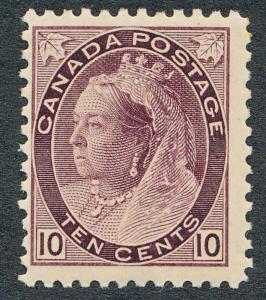 CANADA 83 MINT HINGED, FINE, 10c VICTORIA