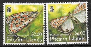 PITCAIRN ISLANDS SG734/5 2007 MOTHS FINE USED