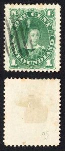 Newfoundland SG50a 1c green Cat 4.75 pounds