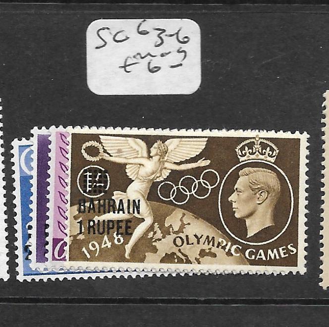 BAHRAIN (PP0802B) ON GB  KGVI  OLYMPICS  SG 63-6   MOG