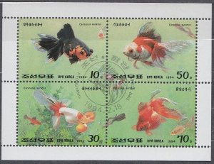 1994 North Korea 3516-3519KL  used Marine fauna 3,60 €
