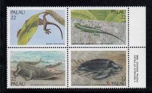 Palau 113-6 Reptiles mnh