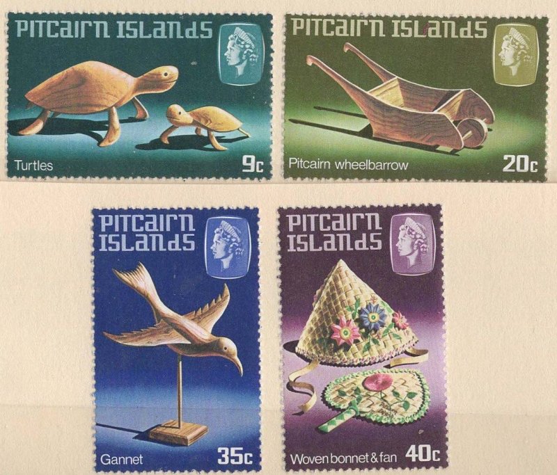 Pitcairn Island # 194-97 Handicrafts  (4) Mint NH