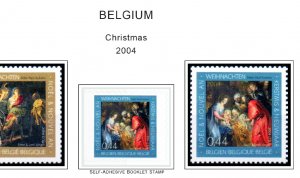 COLOR PRINTED BELGIUM 2000-2010 STAMP ALBUM PAGES (155 illustrated pages)