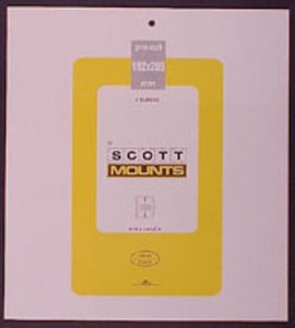 Scott/Prinz Pre-Cut Souvenir Sheets Small Panes Stamp Mounts 182x209 #1019 Black