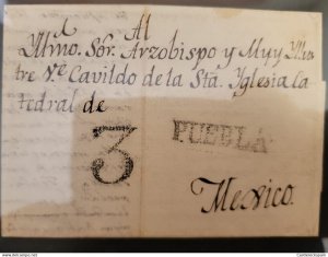 O) MEXICO, PUEBLA, ADDRESSED TO THE CHAPTER OF THE HOLY CHURCH OF THE CATHEDRAL