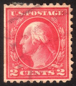 1914, US 2c, Washington, Used, Sc 425
