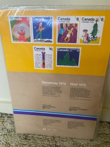 (8A) Canada Canadian stamps full sheet sealed Christmas 1975 MNH 674-679