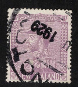 New Zealand Scott 183 Used  1927 KGV in Admirals uniform stamp, CV $170