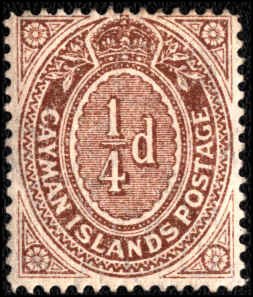 Cayman Islands #31, Complete Set, 1908, Hinged