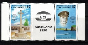 New Caledonia Sc C218-9 MNH STRIP of 1990 - Military - HJ06