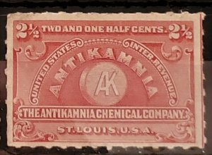 US Scott #- RS278 2 1/2 cent Private Die Medicine The Antikamnia Chemical Co.
