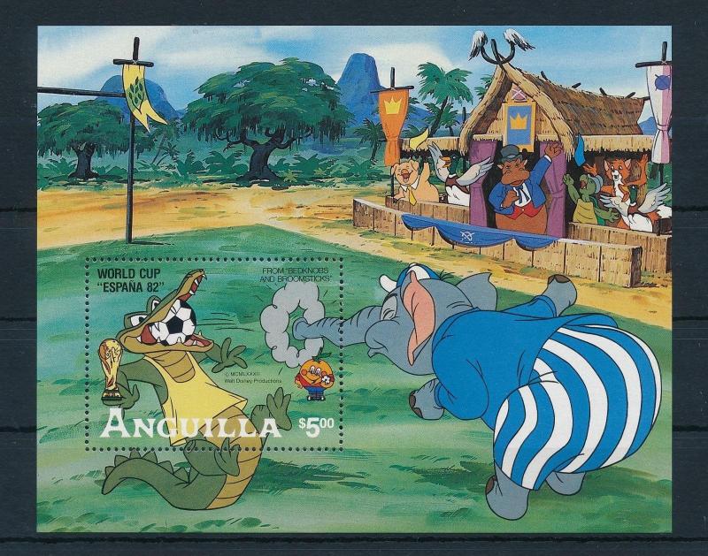 [22103] Anguilla 1982 Disney World Cup Football Spain Sheet MNH