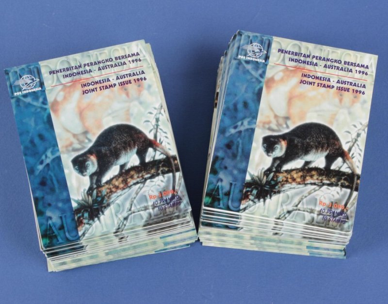 Indonesia 1996 Booklet Australia Joint Issue (100). cat $100 ea total $10,000 