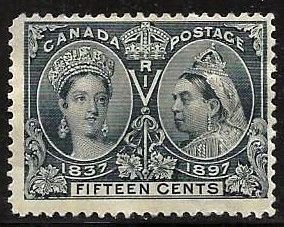 Canada #58 OG Corner Thin on Back