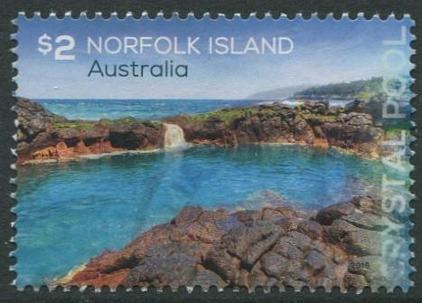 NORFOLK ISLAND: CRYSTAL POOL 2018 - $2 USED