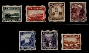 Newfoundland #131-135,139,143 Short Definitive Set Used CV$18.00