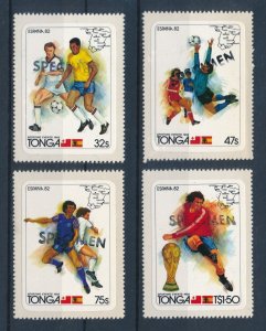 [118570] Tonga 1982 Sports Football soccer OVP Specimen MNH