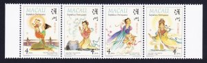 Macao Macau Gods of Ma Chou strip of 4v 1998 MNH SC#924a SG#1035-1038 MI#960-963