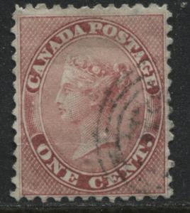 Canada 1859 1 cent lightly used