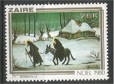 ZAIRE, 1980, MNH 75k, Nativity, Scott 1001