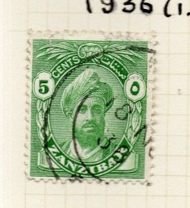 Zanzibar 1936 Early Issue Fine Used 5c. NW-187248