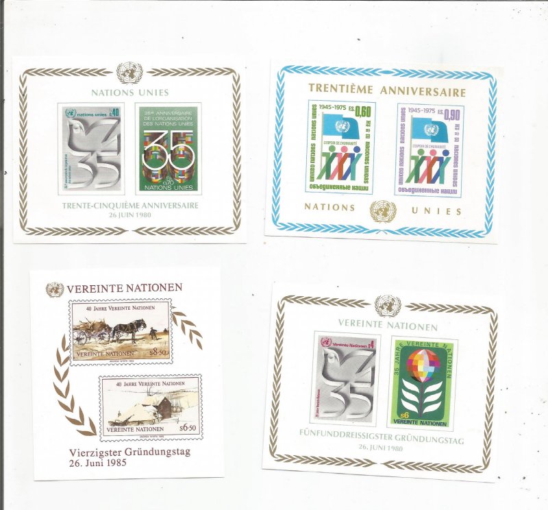 UNITED NATIONS SOUV SHEET COLLECTION, MNH