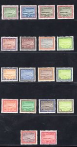 MOMEN: SAUDI ARABIA SC #C33/C58 1965-70 SAUD CARTOUCHE MINT OG NH LOT #65626