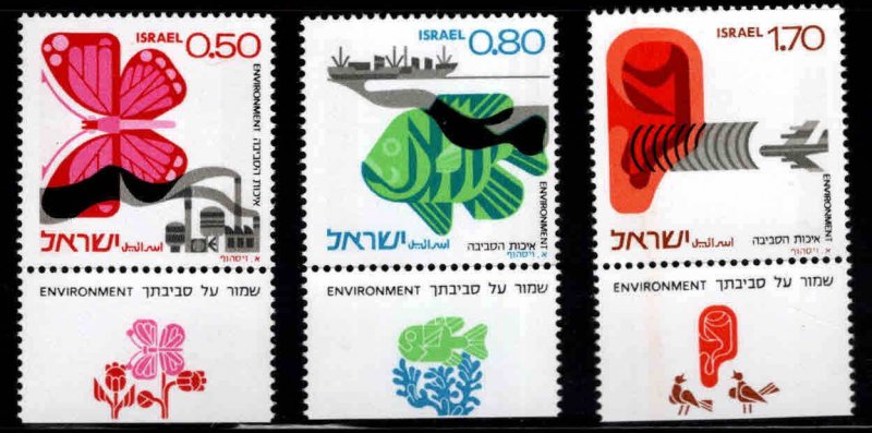 ISRAEL Scott 580-258 MNH**  Environmental Protection set with tabs