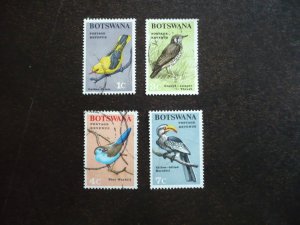 Stamps - Botswana - Scott# 19,21,22,24 - Used Part Set of 4 Stamps