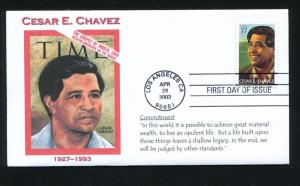 US 3781 Cesar E. Chavez Southport Cachet FDC