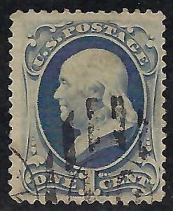 US Scott #145 Used NH F-VF