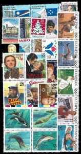 PCBstamps   US 1990 Commemoratives Year Set (2348//2515) 26 var.,  MNH, (5)