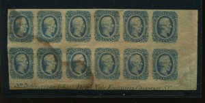CSA 12 Keatinge & Ball Imprint Mint Plate Block #3 of 12 Stamps (Cv 732)