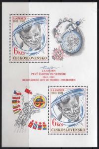 Y.Gagarin -  #2356  s/s of 2  -  MNH