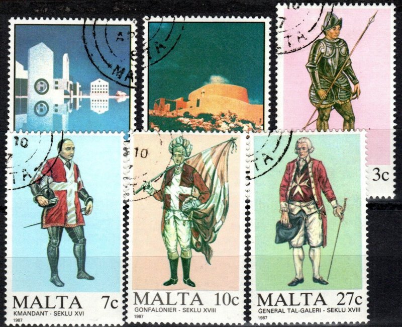 Malta #694-9  F-VF Used CV $9.95 (X5704)