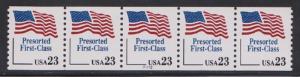 US #2605 Flag Presort F-VF MNH PNC5 #A212