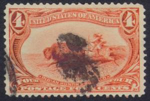 287 4c Indian Hunting Buffalo VF Used