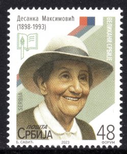 2108 - Serbia 2023 - Desanka Maksimovic - Poet - Writer - MNH