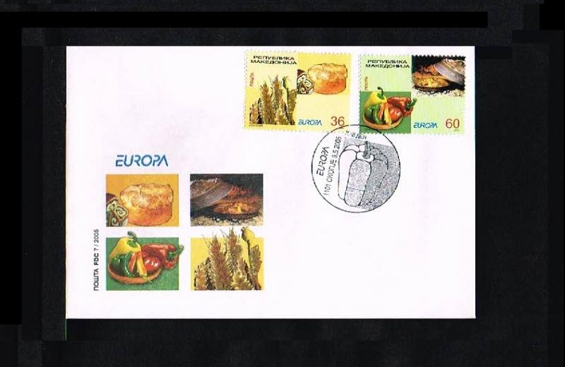 2005 - Europe CEPT FDC Macedonia Mi.348-349 [HY132]