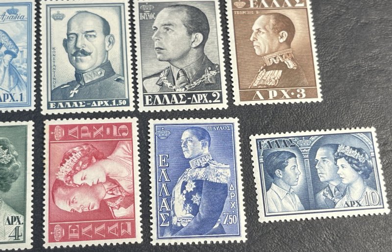 GREECE # 587-600-MINT/HINGED---COMPLETE SET---1956