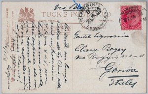 39626 - INDIA - POSTAL HISTORY Postcard from KARANJATO - SEA POSTOFFICE ADEN!-