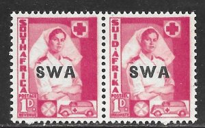 South West Africa # 136, Mint Hinge Remain. CV $ 2.75