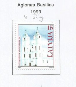 LATVIA - 1999 - Aglonas Basilica - Perf Single Stamp - Mint Lightly Hinged