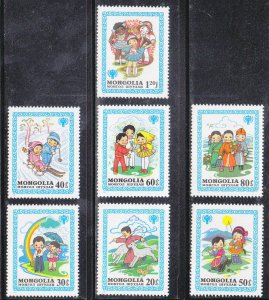 Mongolia MNH 1147-53 Nursery Tales International Year Of Child 1980